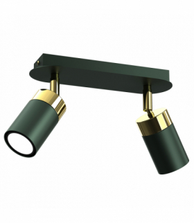 Lampa sufitowa JOKER GREEN/GOLD 2xGU10 Milagro MLP7718