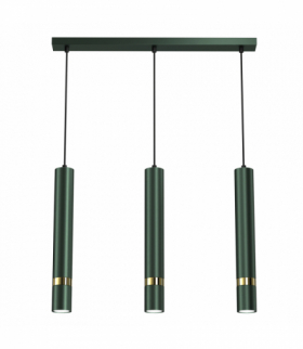 Lampa wisząca JOKER GREEN/GOLD 3xGU10 Milagro MLP7721