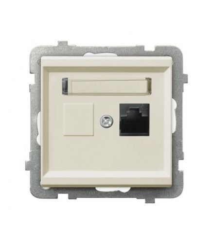 SONATA GPK-1R/K/m/27 Gniazdo komputerowe pojedyncze, kat. 5e MMC, ECRU