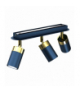 Lampa sufitowa JOKER NAVY BLUE/GOLD 3xGU10 Milagro MLP7724