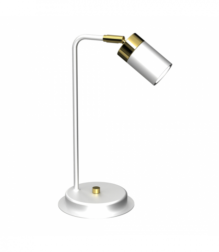 Lampka nocna JOKER WHITE/GOLD 1xGU10 Milagro MLP7536