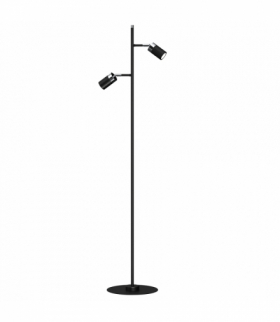 Lampa podłogowa JOKER BLACK/CHROME 2xGU10 Milagro MLP7750