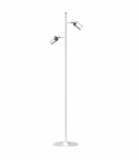 Lampa podłogowa JOKER WHITE/CHROME 2xGU10 Milagro MLP7752