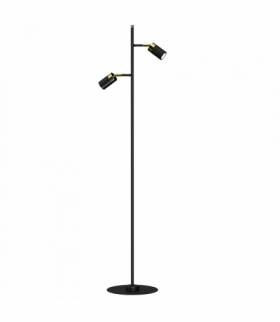 Lampa podłogowa JOKER BLACK/GOLD 2xGU10 Milagro MLP7535