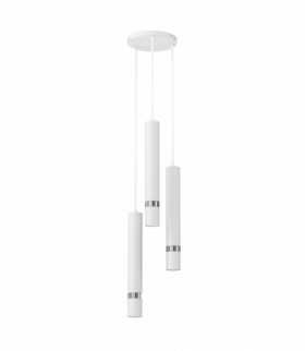 Lampa wisząca JOKER WHITE/CHROME 3xGU10 Milagro MLP8915