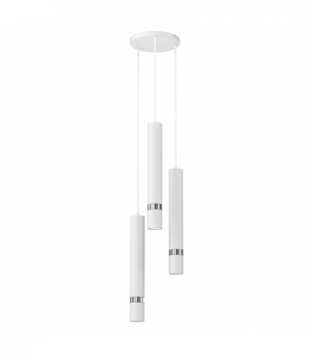 Lampa wisząca JOKER WHITE/CHROME 3xGU10 Milagro MLP8915