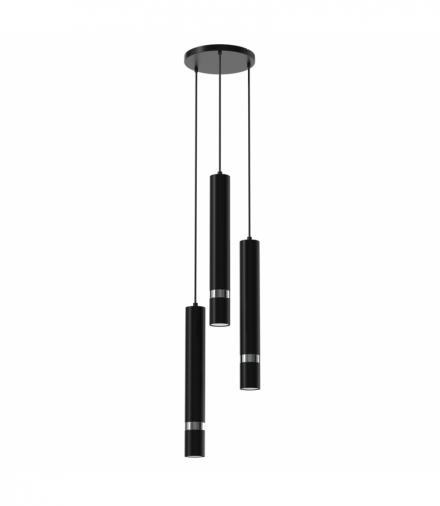 Lampa wisząca JOKER BLACK/CHROME 3xGU10 Milagro MLP8916