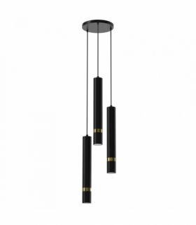 Lampa wisząca JOKER BLACK/GOLD 3xGU10 Milagro MLP8918