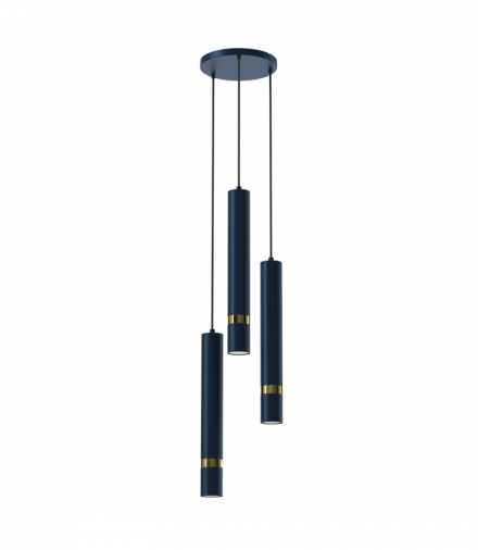 Lampa wisząca JOKER NAVY BLUE/GOLD 3xGU10 Milagro MLP8920