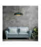 Lampa wisząca LINCOLN GREEN/GOLD 1xE27 45cm Milagro MLP7900