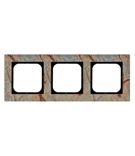 SONATA R-3RK/36 Ramka potrójna , KAMIEŃ (FOREST)