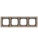 SONATA R-4RK/36 Ramka poczwórna kamień, KAMIEŃ (FOREST)
