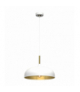 Lampa wisząca LINCOLN WHITE/GOLD 1xE27 35cm Milagro MLP8031