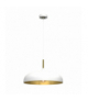 Lampa wisząca LINCOLN WHITE/GOLD 1xE27 45cm Milagro MLP7899