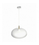 Lampa wisząca LINCOLN WHITE/GOLD 1xE27 45cm Milagro MLP7899