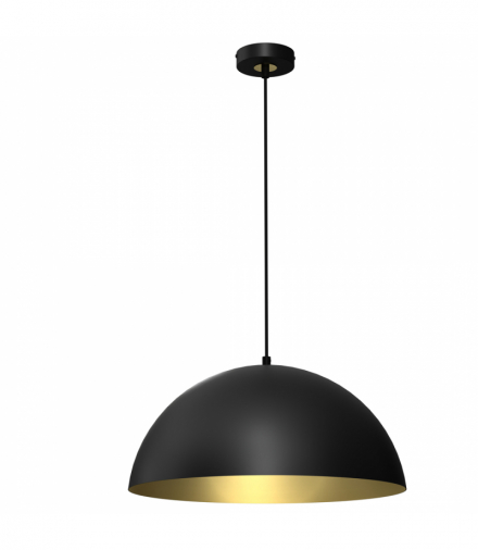 Lampa wisząca BETA BLACK/GOLD 1xE27 45cm Milagro MLP7973