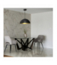 Lampa wisząca BETA BLACK/GOLD 1xE27 45cm Milagro MLP7973