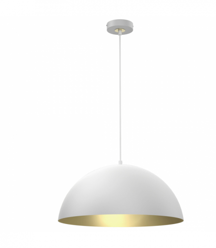 Lampa wisząca BETA WHITE/GOLD 1xE27 45cm Milagro MLP7974