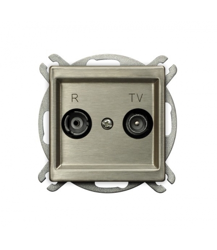 SONATA GPA-RMK/m/44 Gniazdo RTV końcowe , NOWE SREBRO