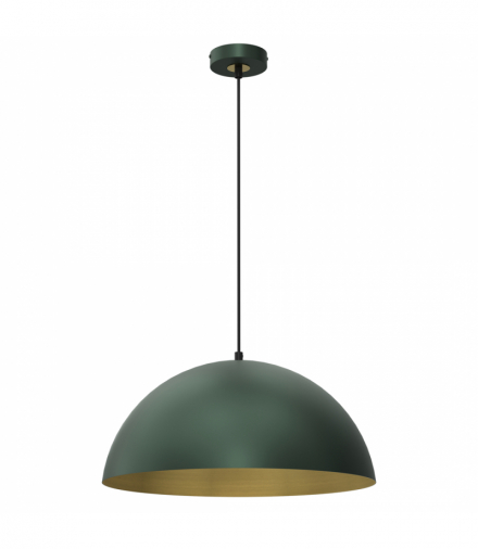 Lampa wisząca BETA GREEN/GOLD 1xE27 45cm Milagro MLP8287
