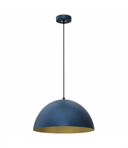 Lampa wisząca BETA NAVY BLUE/GOLD 1xE27 35cm Milagro MLP8288