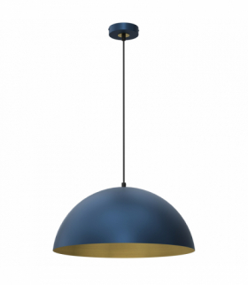 Lampa wisząca BETA NAVY BLUE/GOLD 1xE27 45cm Milagro MLP8289