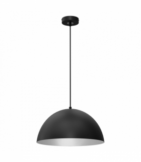 Lampa wisząca BETA BLACK/WHITE 1xE27 35cm Milagro MLP8954
