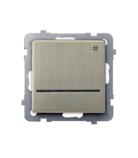 SONATA ŁP-4RMS/m/44 Łącznik krzyżowy z podświetleniem niebieskim, NOWE SREBRO