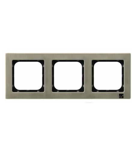 SONATA R-3RM/44 Ramka potrójna , NOWE SREBRO