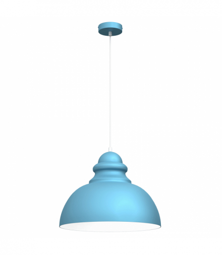 Lampa wisząca CORIN BLUE 1xE27 Milagro MLP7982