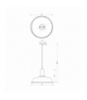 Lampa wisząca ENZO WHITE/PINK 1xE27 Milagro MLP7979