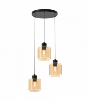 Lampa wisząca SOMBRA AMBER 3xE27 Milagro MLP8372