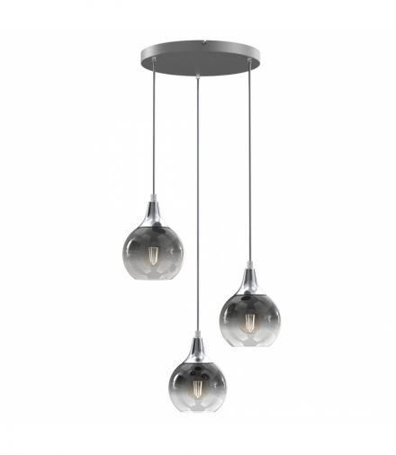 Lampa wisząca MONTE SILVER 3xE27 Milagro MLP8323