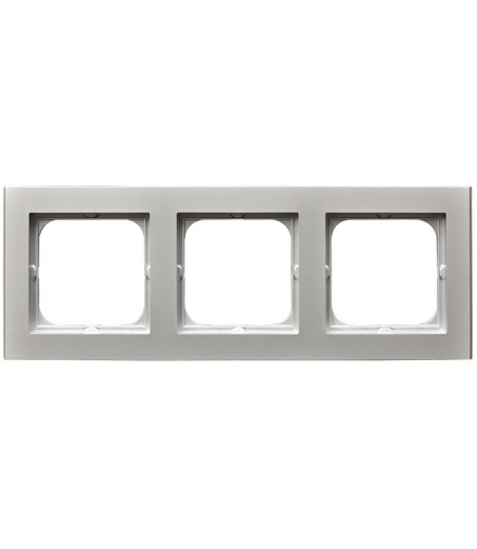 SONATA R-3R/38 Ramka potrójna , SREBRO MAT