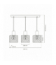 Lampa wisząca SOBRESA 3xE27 Milagro MLP8560