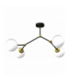 Lampa sufitowa JOY BLACK / GOLD 4xE14 Milagro MLP7461