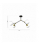 Lampa sufitowa JOY BLACK / GOLD 4xE14 Milagro MLP7461