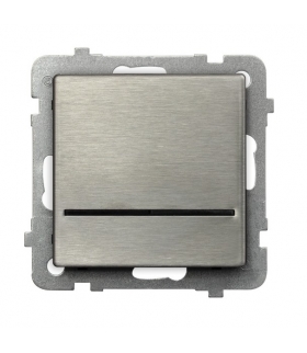 SONATA ŁP-12RMS/m/37 Łącznik kontrolny z podświetleniem niebieskim, STAL INOX