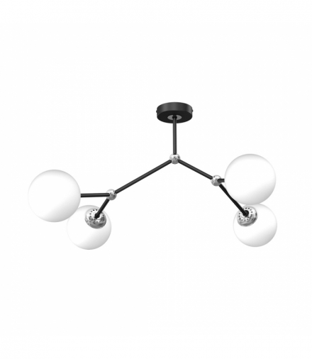 Lampa sufitowa JOY BLACK 4xE14 Milagro MLP7529