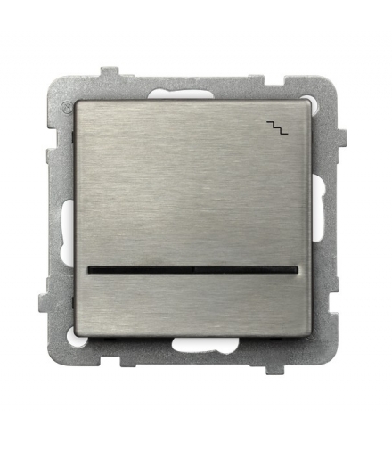 SONATA ŁP-3RMS/m/37 Łącznik schodowy z podświetleniem niebieskim, STAL INOX