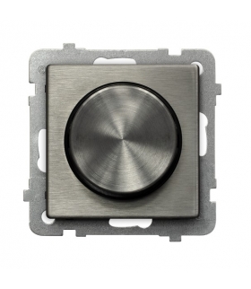 SONATA ŁP-8RM/m/37 Ściemniacz przyciskowo-obrotowy przystosowany do obciążenia żarowego i halogenowego, STAL INOX