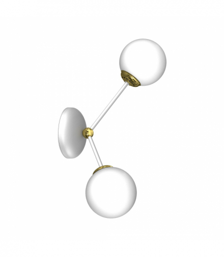 Kinkiet JOY WHITE / GOLD 2xE14 Milagro MLP7462