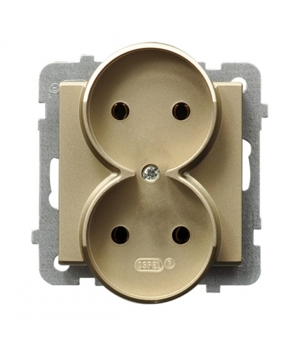 SONATA GP-2RR/m/39 Gniazdo podwójne , SZAMPAŃSKI ZŁOTY