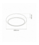 Plafon GEA GOLD 36W LED Ø390mm, 3000K÷6000K, 2520lm Milagro ML8132