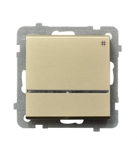 SONATA ŁP-4RS/m/39 Łącznik krzyżowy z podświetleniem niebieskim, SZAMPAŃSKI ZŁOTY