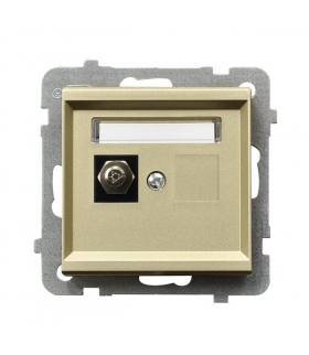 SONATA GPE-1R/m/39 Gniazdo ekwipotencjalne pojedyncze , SZAMPAŃSKI ZŁOTY