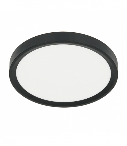 Plafon MAQ 18W 3CCT Czarny, 3000K / 4000K / 6500K, 1850lm, Milagro ML0438