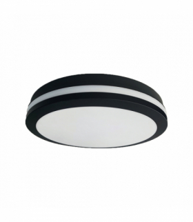 Plafon Marlon 12W 4000K Czarny IP54, Neutralna 4000K, 850lm/1600lm, Eko-Light EKP0474