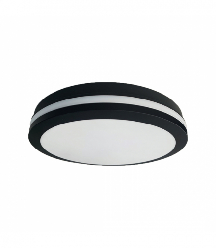 Plafon Marlon 12W 4000K Czarny IP54, Neutralna 4000K, 850lm/1600lm, Eko-Light EKP0474