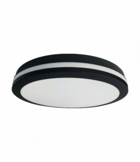 Plafon Marlon 36W 4000K Czarny IP54, Neutralna 4000K, 2800lm/4800lm, Eko-Light EKP0476